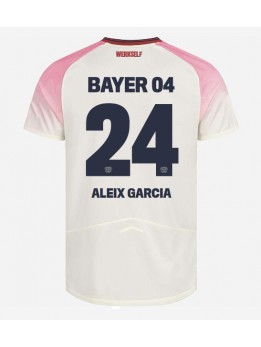 Billige Bayer Leverkusen Aleix Garcia #24 Bortedrakt 2025-26 Kortermet